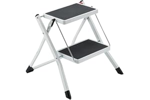 Linea Garden Friend Sgabello salvaspazio 2 gradini in Acciaio Uso Domestico