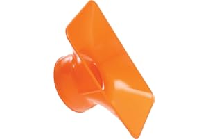 Loc-Line Vacuum Hose Component, Acetal Copolymer, Rectangular Nozzle, 6" Length x 3-1/2" Width, 2-1/2" Hose ID - 81204