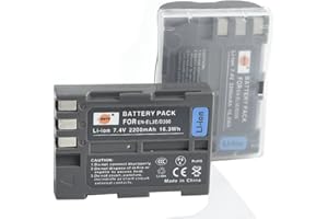 DSTE 2-Pack Rechange Batterie pour Nikon EN-EL3E D30 D50 D70 D70S D80 D90 D100 D200 D300 D300S DSLR D700