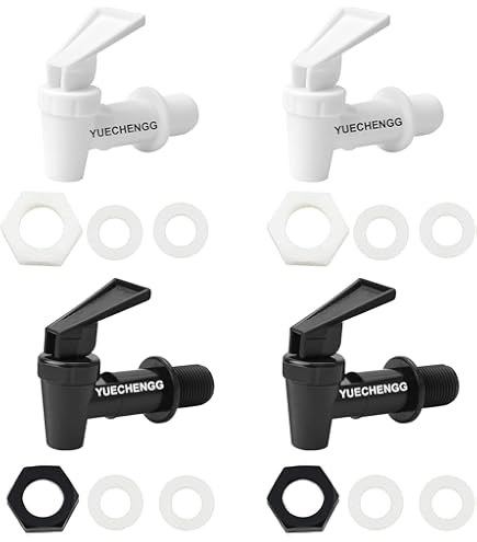 Pack of 6 Plastic Drink Dispensers, Tap Water Dispenser
