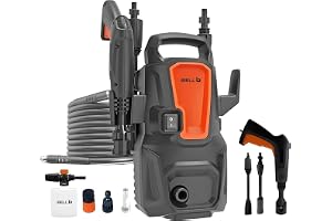 [Upgraded 2026] IBELL WIND20 Pressure Washer for Car, 1400 Watts Motor, 110 Bars, 6.2L/Min Flow Rate, 5 Meters Outlet Hose, for Car, Bike and Home & Outdoor Cleaning Cleaning Purpose