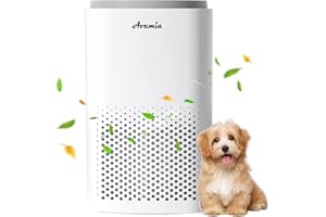 Avamia Purificateur d'Air pour Grandes Pièces jusqu'à 168 m², Purificateur H14 HEPA pour Maison & Chambre avec Capteur de Qualité de l'Air Laser, Filtre la Poussière, Poils d'Animaux, Fumée, Odeurs