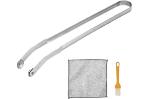 NIESEL BBQ Sausage Turning Tongs For Cooking, BBQ Wurst Drehzange, Grillzange Aus Edelstahl, Küchenzange, BBQ Zange Aus Metall, BBQ Würstchen Wendezange Zum Kochen, Lange Küchenzange Grillzange