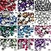 1200 Pcs 12 Mix Colors 3D Crystal Nail Art Rhinestone/Gems In Storage Case