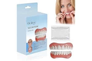 LEZEHEA Bikenda Kit de prothèses dentaires en silicone pour prothèses dentaires souples avec perles de réparation