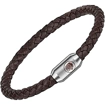 Casisto.J Leren herenarmband met initialen A-Z, echt leer