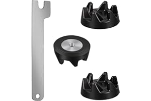 TIRYNS 3Pcs Accoppiatore 9704230, Ricambi Ingranaggi Frullatore con Attrezzo di Rimozione Compatibile con Kitchenaid KSB3 KSB5 KSB52 5KSB5 5KSB52, Blender Frizione Ingranaggi Miscelatore In Gomma