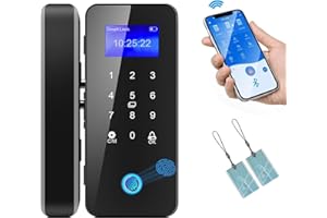 Door Smart Lock Security Fingerprint Door Lock, Fenansion Keyless Entry Door Locks for Front Door Bedrooms Electronic Keypad Code Door Locks with Key Card Password Home Office Apartment