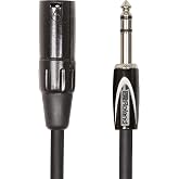Roland Black series symmetrical connection cable &ndash; 6.3 mm -TRS jack (male) XLR (male), length: 3 m &ndash; RCC-10-TRXM