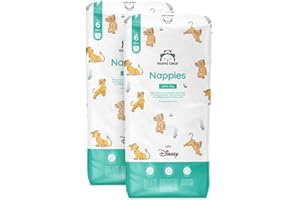‎MAMA BEAR Amazon-Marke: Mama Bear Disney Ultra Dry Windeln Größe 6 (15+ kg) - MONATSBOX, Weiß, 140 Stück (2 Packungen mit 70)