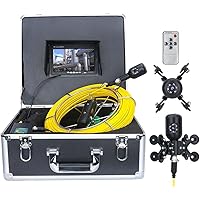 Rohr Inspektionskamera 1080P HD kamera inspektion dual lens, 7" HD LCD-Monitor Industrie Endoskop Kanalinspektion Kamera…