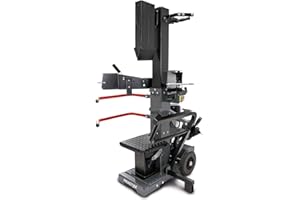 Practixx PX-CS 15T Fendeur à bois vertical | Puissance de fendage 15 tonnes 400V 3500W | Bois de mètre jusqu'à 1070 mm / Ø max. 400 mm | Table pivotante | Pour bois dur et bois tendre - incl