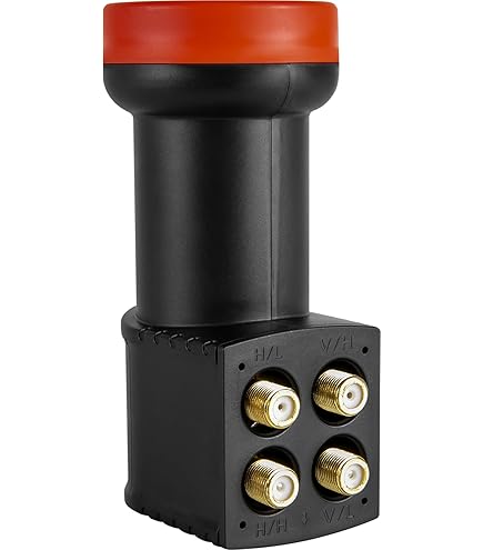 MegaSat HD-Profi Quattro-LNB Feedaufnahme: 40 mm vergoldete Anschlüsse