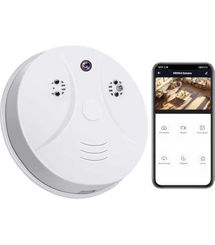 Telecamera WiFi Nascosta Nel Rilevatore Di Fumo – HD 1080P, Doppia Banda 5G/2.4G, Movimento E Notifiche In App, Perfetta Per Casa E Ufficio