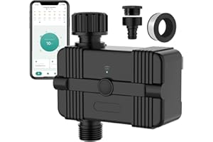 Centralita de riego wifi domyno, temporizador jardín aspersor césped automático control desde smartphone App Alexa asistentes de voz compatible