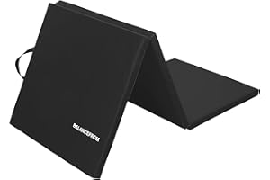 BalanceFrom - Materassino Pieghevole per Esercizi, Spessore 3,8 cm, con Manici per Il Trasporto, per MMA, Ginnastica e casa