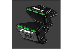 Velospeed Compatible with Kawasaki Z650 2017-2023 Motorcycle Accessories CNC Footrest Front Pedal Wing Bracket Protector z 650 Accessories (black-1)
