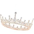 Couronne De Princesse En Cristal - Diadème Strass Pour Mariage, Anniversaire, Bal - Accessoire Fête Femme Et Fille
