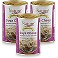 Dr.Nature Soya Chaap Soybean Chunks and Flour 850g Flavor Pack of 3 (850g Each) | Authentic Punjab Taste, Ready to Eat Canned Soya Chaap, Perfect for Indian Cuisine Cravings!