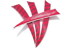 ‎SHARROW SHARROW 50 Stück Pfeilfedern 5 Zoll Naturfeder Pfeil Feder 4 Zoll Befiederung Truthahnfedern Rechten Flügel Fletching