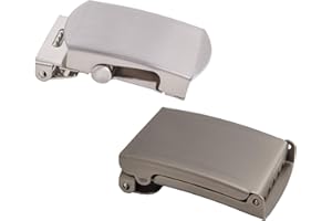 Shenky 2er Set 4cm Gürtelschnalle 40mm, matt und silber, Schnalle 40mm für Stoffgürtel und Militärgürtel, Gürtelschnalle Herren