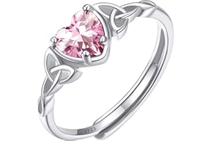 ChicSilver Anelli Donna Argento 925 Regolabili con Pietra Portafortuna 12 Mesi con Confezione Regalo