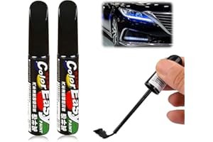 MagiSel Pennarello Copri Graffi Auto, Vernice per Ritocco di Carrozzeria, Penna per Riparazione Graffi, 2 Pezzi (Nero)