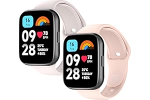 WD&CD 2 szt. Pasek kompatybilny z Xiaomi Redmi Watch 3 Active, wymienna bransoletka silikonowa sportowa