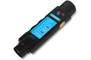 YUANJOY Trailer Tester, 13 Pin Trailer Tester, Trailer Caravan Socket Tester, 12V Connector for Circuit Diagnostic Tools