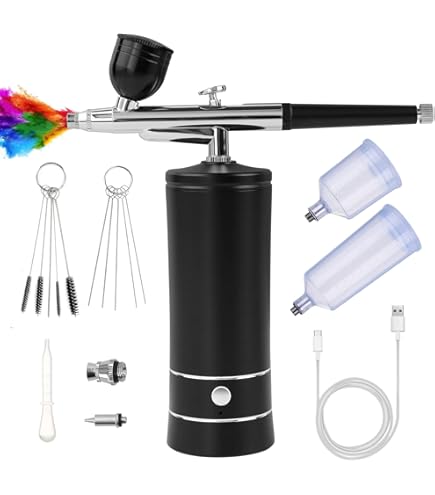 Kit Aerografo Cordless 7.4V - Compressore 34PSI Portatile | Per Make-up, Torte E Modelli - Foto 12