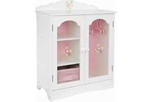 Olivia's Little World Bia?a Szafa dla Lalek od Olivia's World Drewniane Meble do Zabawy TD-0210A