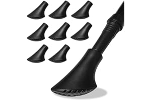 HBERCAI 8 Pezzi Gommini Bastoncini Trekking,Gommini per Bastoncini Walking Gommino Trekking Punte Ricambio,Tappi Bastoni da Passeggio per Diametro 11 mm Bastoncini da Trekking-Nero