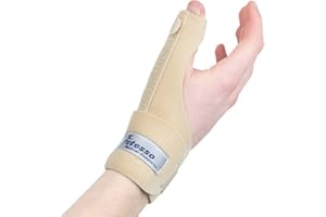 ‎ACTESSO Actesso Neopren Daumenbandage - Bei De Quervain, Sehnenscheidenentzündung und Verstauchungen. Einheitsgröße Daumenschiene, Links/Rechts Verfügbar (Rechtshänder, Beige)