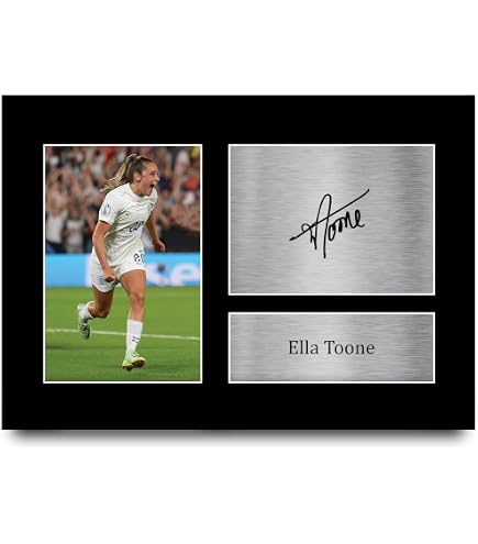 Leah Williamson Signed Picture Frame - A4 Framed England Football Gift