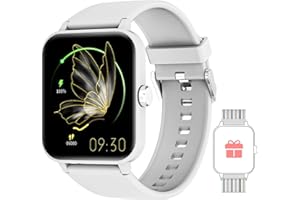 IOWODO Smart Watch for Men Women, Fitness Smartwatch,Heart Rate and Sleep Monitor, Blood Oxygen（SpO2）, Pedometer, Stopwatch, Weather，25 Sports Modes, IP68 Waterproof Activity Trackers for iOS Android