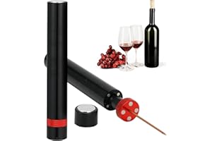 SOLRYN Tire Bouchon, Tire-Bouchon à Pression d'air 7S Cork Pops Out, Protecteur Portable Ouvre Bouteille Vin Rouge Outils avec Pompe à Air, pour Maison Restaurant Cadeau et Sommelier Amateurs de Vin Noel