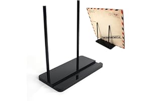 WANLIAN Supporto per dischi in vinile da tavolo, supporto per dischi in vinile, espositore per dischi, in acrilico, per visualizzare il tuo ascolto quotidiano in ufficio a casa (nero)