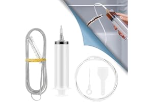 ‎UV STYLISH 6-teilig Kühlschrank-Abflussloch, Kühlschrank Reinigungswerkzeug-Set, Abflussloch des Kühlschranks, Rohrreinigungsspiralbürste für die Haushaltsreinigung des Kühlschranks, Küche