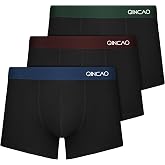 QINCAO Boxer Man Boxer 3u, Breathable Cotton without Etiq Travel | Men's underpants, elastic cotton, comfortable and breathab