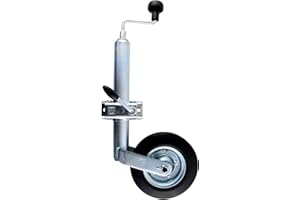 TRAILER PARTS4U p4U Winterhoff Rueda de apoyo original con soporte de sujeción 150 kg, 48 mm, con toma para remolque de caravana