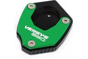 MKBHD Soporte Lateral for Motocicleta Kawasaki Versys650 Versys 650 2010-2021 2020, Almohadilla de Placa ampliadora de pie, Soporte Lateral for Ampliar(Versys650 GN)