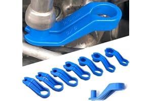 OPEMG 7 Pcs AC Fuel Line Disconnect Tool Set - 1/4 5/16 3/8 1/2 5/8 3/4 7/8 Inch Fuel Filter Removal Tool for GM Ford Chrysler More Vehicles - New Upgrade Fuel Line Removal Tool Kit and Equipment