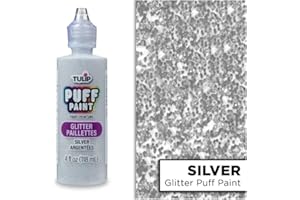 Tulip 3D Fabric Painting, Silver,118 ml (Pack of 1) (Packaging may vary)