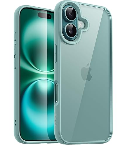 tigratigro Cover Magnetica per iPhone 16 Plus, Compatibile con MagSafe, Custodia Traslucida Opaca Posteriore Sottile Antiurto Protettiva Case, Protezione Antiurto di Grado Militare, Nero