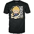 Funko POP! & Tee: DBZ - Majin Vegeta - Glow In the Dark - Large - (L) - T-Shirt - Clothes With Collectable Vinyl Figure - Gift Idea - Toys and Short Sleeve Top for Adults Unisex Men and Women