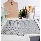 HOMEARENA Large Silicone Dish Drying Mat | Silicone Kitchen Drying Mat | Dish Drainer Mat | Silicone mat for Kitchen | Sink &