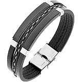 Braccialetto triplo cuoio legato bracciale personalizzato o bracciale acciaio inossidabile o bracciale coppia in pelle PU è u