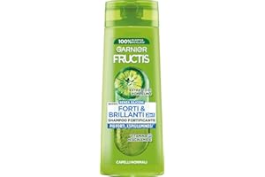 Garnier Fructis Shampoo Fortificante, Per Capelli Normali, Per Capelli Forti e Luminosi, Con Estratto di Pompelmo e Vitamina B6, Forti & Brillanti, 250 ml