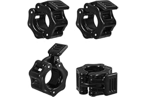 CHAULANBOW Lot de 4 haltères à fermeture rapide, fermoirs pour haltères, fermeture d'haltères, clips de poids pour entraînement, haltérophilie, fermeture rapide pour barre d'haltères courtes et haltères longues