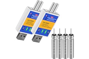 Recitem Batterie rechargeable CR 425, poses LED, batterie rechargeable pour flotteurs de pêche, flotteurs LED, accessoires de pêche, flotteurs de pêche, batterie rechargeable par USB